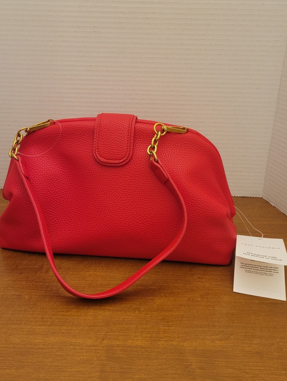 Free Assembly Red Clutch Purse, NEW